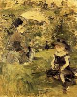 Morisot, Berthe - Young Woman and Child on an Isle